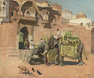 Rajah af Jodhpur-elefanterne - Edwin Lord Weeks — visning af kunstværket