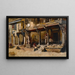 Marchands le long d'une rue à Bombay - Edwin Lord Weeks — indrammet kunstværk på væggen