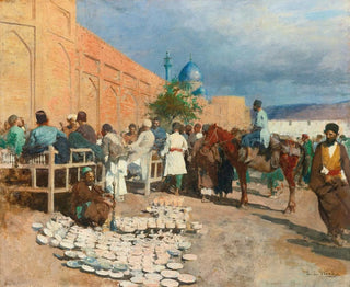 Edwin Lord Weeks - Persian caf  the pottery seller.webp