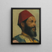 Portrait af en tyrkisk mand - Edwin Lord Weeks — indrammet kunstværk på væggen