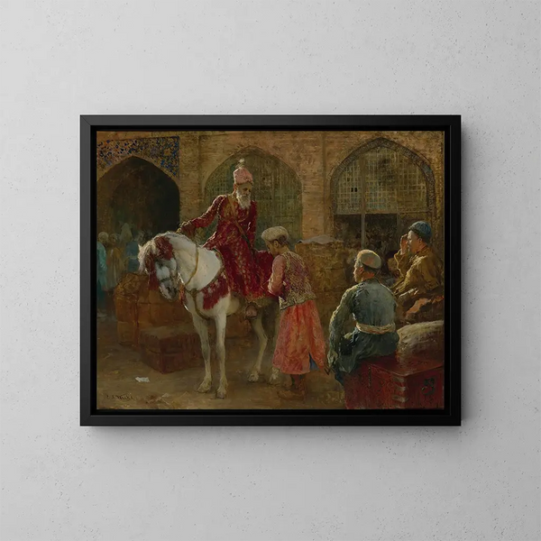 Le grand vizir - Edwin Lord Weeks — indrammet kunstværk på væggen