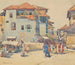 Marché de Malindi, Zanzibar - Edwin Murray Fuller — visning af kunstværket