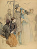 Festival de la flore à Kumthti, étude sur le terrain - Eero Järnefelt — visning af kunstværket