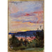 Reproduktion af maleriet Solnedgang - Eero Järnefelt
