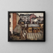 Vue depuis la maison des artistes Bernhardinkatu - Eero Järnefelt — indrammet kunstværk på væggen