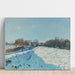 Reproduktion af maleriet Louveciennes sneeffekt maleri - Alfred Sisley