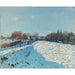 Reproduktion af maleriet Louveciennes sneeffekt maleri - Alfred Sisley