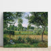 Reproduktion af maleriet Morgenlys-effekt maleri, Eragny - Camille Pissarro