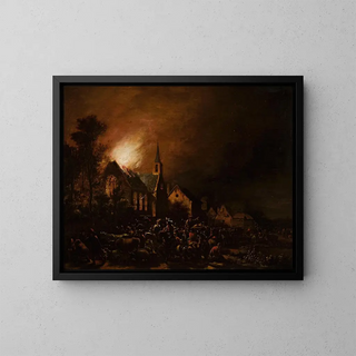 Egbert van der Poel - Church on fire.webp
