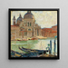 Kirke i Venedig - Carl Moll — indrammet kunstværk på væggen