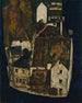 Dead City III La Cité sur la Rivière Bleue III - Egon Schiele — visning af kunstværket