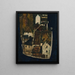 Dead City III La Cité sur la Rivière Bleue III - Egon Schiele — indrammet kunstværk på væggen
