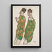 Devotion - Egon Schiele — indrammet kunstværk på væggen