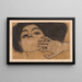 Tête de femme - Egon Schiele — indrammet kunstværk på væggen