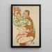 Reproduktion af maleriet Faire l'amour - Egon Schiele