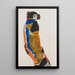Moa - Egon Schiele — indrammet kunstværk på væggen