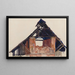 Vieux pignon - Egon Schiele — indrammet kunstværk på væggen