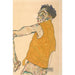 Selvportræt i gul vest 1914 - Egon Schiele — visning af kunstværket