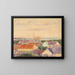 Vue de la ville - Egon Schiele — indrammet kunstværk på væggen