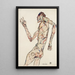 Reproduktion af maleriet La danseuse - Egon Schiele