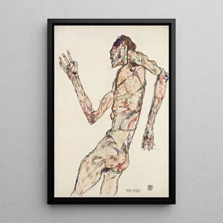 Reproduktion af maleriet La danseuse - Egon Schiele
