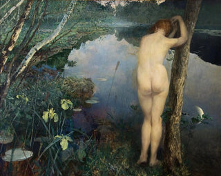 Nattelystmaleri - Eilif Peterssen — visning af kunstværket
