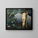 Nattelystmaleri - Eilif Peterssen — indrammet kunstværk på væggen