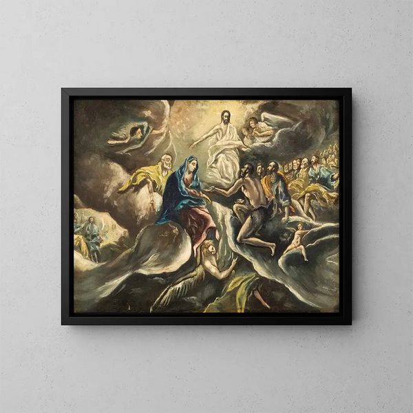 Le funérailles du comte d'Orgaz - El Greco — indrammet kunstværk på væggen