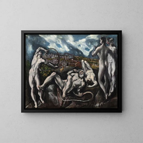 Laocoon - El Greco — indrammet kunstværk på væggen