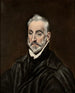 Portræt af Antonio de Covarrubias y Leiva 1514-1602 jurist og humanist spansk - El Greco — visning af kunstværket
