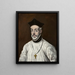 Portræt af Diego de Covarrubias og Leiva 1512-1577 - El Greco — indrammet kunstværk på væggen