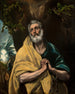 Saint Pierre i tårer - El Greco — visning af kunstværket