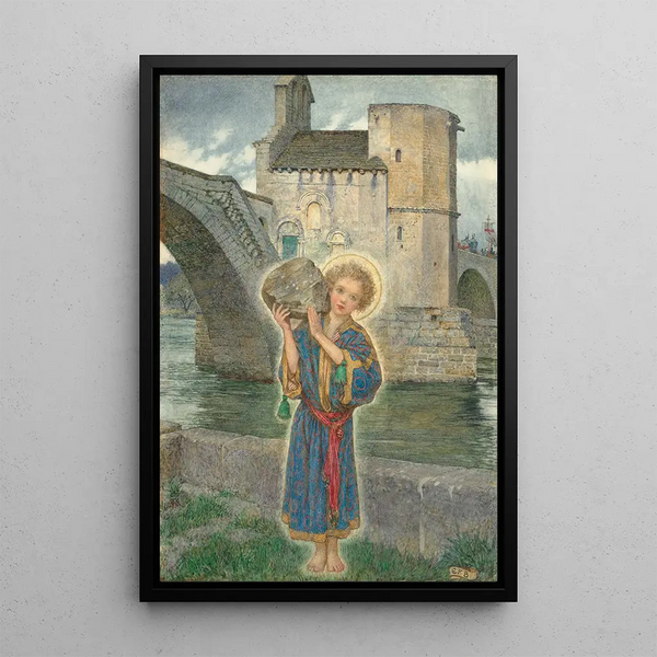 Reproduktion af maleriet Saint Bénézet d'Avignon - Eleanor Fortescue-Brickdale