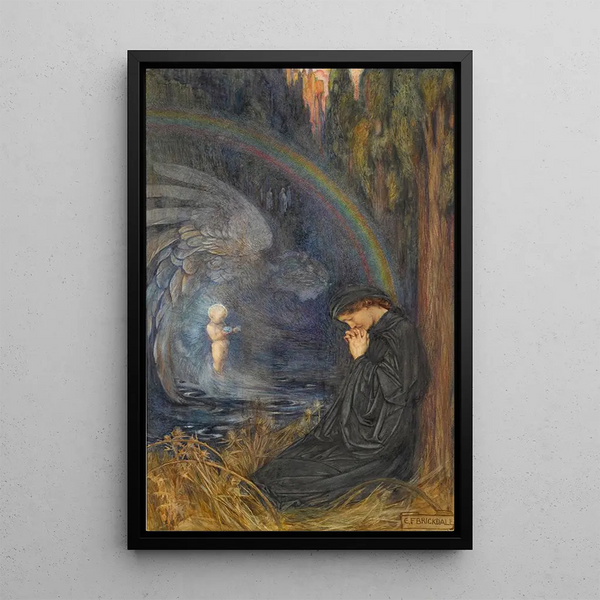 L'Enfant Posthume - Eleanor Fortescue-Brickdale — indrammet kunstværk på væggen
