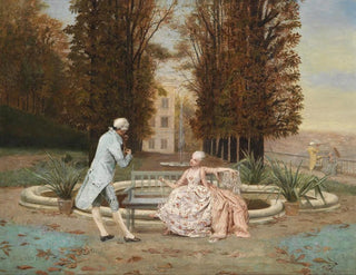 Conversation dans le parc - Elia Joseph Laurent — visning af kunstværket