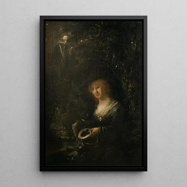 Maria Gyllenstierna de Lundholm 1716-1783 baronesse - Elias Martin — indrammet kunstværk på væggen
