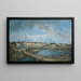 Vue de Stockholm V - Elias Martin — indrammet kunstværk på væggen