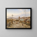 Vue sur Buda - Elias Pieter van Bommel — indrammet kunstværk på væggen