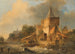 Oversvømmelse ved byporten - Elias Pieter van Bommel — visning af kunstværket