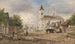 Parvis de l'église avec fontaine - Elias Pieter van Bommel — visning af kunstværket