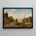 Le Singel og Brouwersgracht, Amsterdam - Elias Pieter van Bommel — indrammet kunstværk på væggen