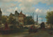 Vue depuis le Nieuwengracht à Amsterdam - Elias Pieter van Bommel — visning af kunstværket