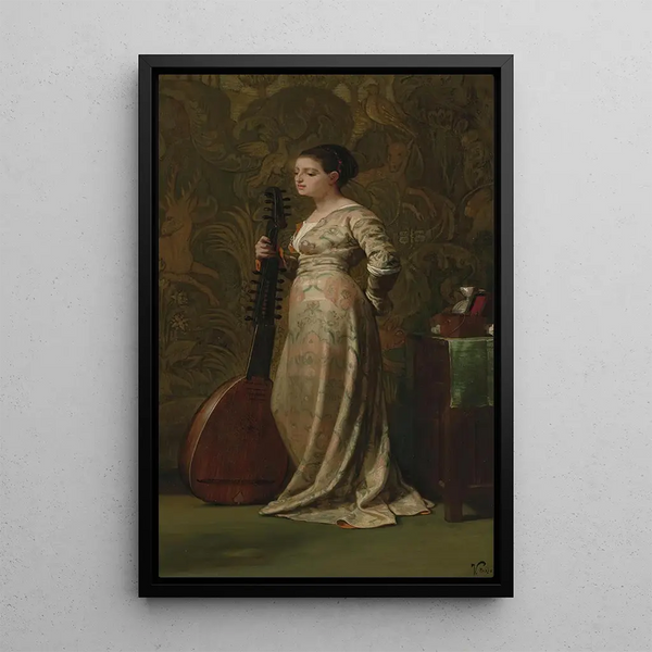 Elihu Vedder - Girl With A Lute.webp