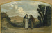 Moines sur la voie Appienne - Elihu Vedder — visning af kunstværket