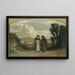 Moines sur la voie Appienne - Elihu Vedder — indrammet kunstværk på væggen