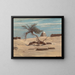 Arbre et tombes sur le chemin de Tel El Armano, Égypte - Elihu Vedder — indrammet kunstværk på væggen