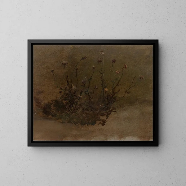 vilde blomster - Elihu Vedder — indrammet kunstværk på væggen