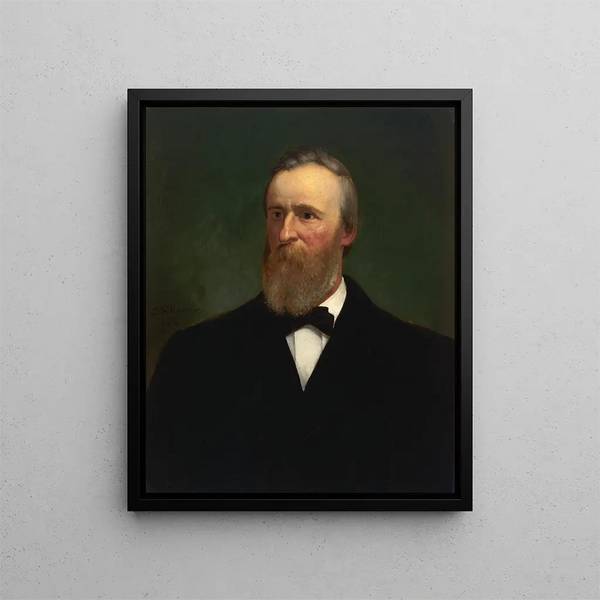 Rutherford Birchard Hayes - Eliphalet Fraser Andrews — indrammet kunstværk på væggen