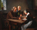et ungt pige, der læser Bibelen - Elisabeth Jerichau-Baumann — visning af kunstværket