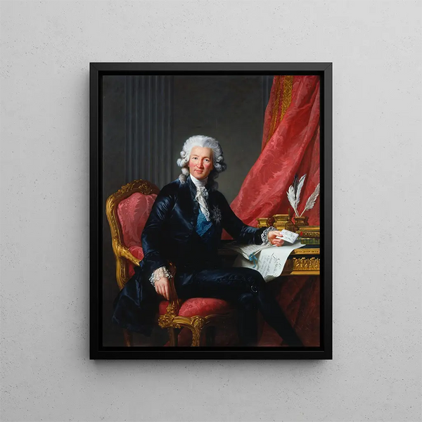 Charles Alexandre de Calonne - Elisabeth Louise Vigée Le Brun — indrammet kunstværk på væggen